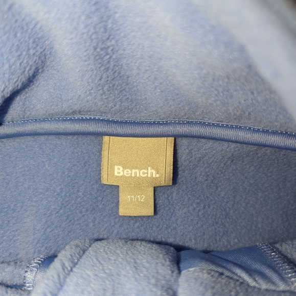 2/$35. BENCH fleece zip up sweater. EUC. Light blue. - Picture 3 of 4